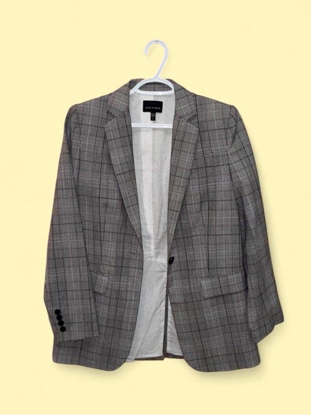 Judith & Charles Plaid Blazer
